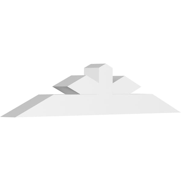 Ekena Millwork Saratoga Architectural Grade PVC Gable Bracket, 48"W x 10"H x 4"D x 4"F, 5/12 Pitch GBP048X10X0404SAR00 - main